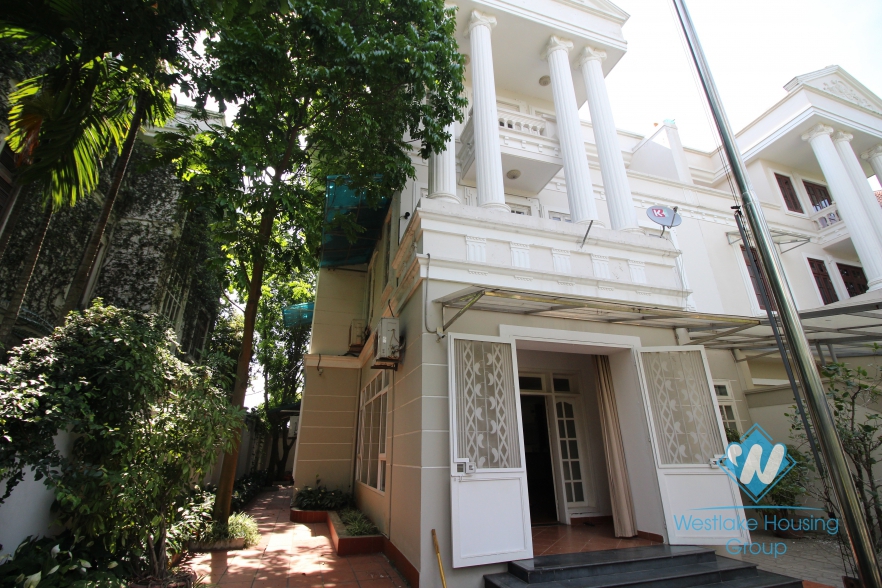 Airy house available for rent in Ciputra, Tay Ho, Hanoi- unfurnished